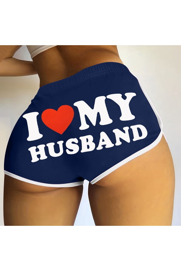 Deal of the day!YTCAMLO Booty Shorts for Women Sexy Naughty Letter Printed Yoga Dance Gym Workout Running Active Hot Shorts Loungewear Pajama