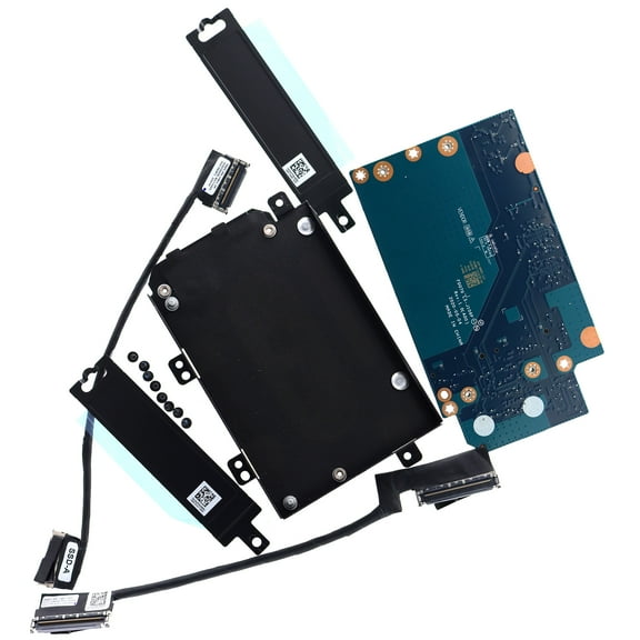 Deal4GO 2.5" SATA to TWO NVMe M.2 SSD SSD-3 & SSD-4 Interposer Board D3P25 LS-J106P w/ Thermal Shield HDD Cage kit for Dell Alienware Area-51m R2