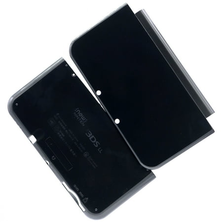 Deal4GO Front & Back Housing Shell Case Cover plate replacement for Nintendo NEW 3DS XL / NEW 3DS LL 2015 Console (Grey/Black)