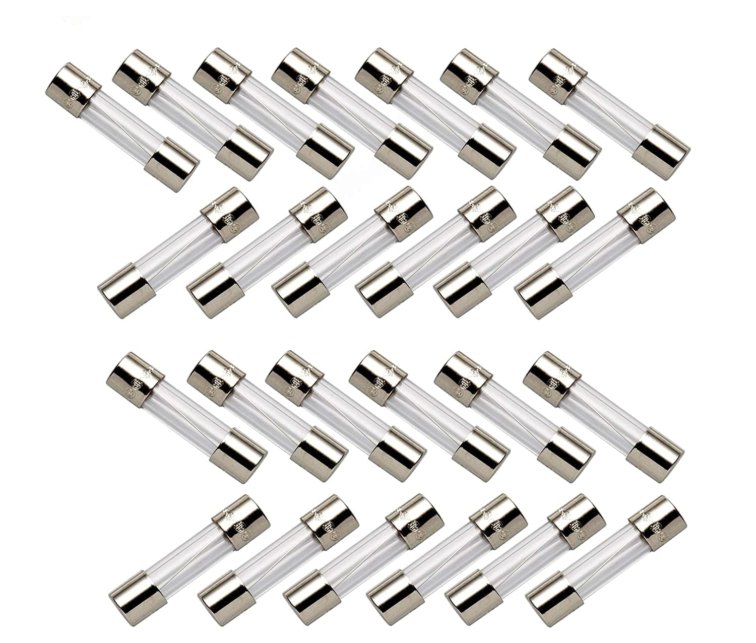 DealEnvy (25 Pack) C9, C7, G40 Christmas Light Replacement Fuses 5 amp