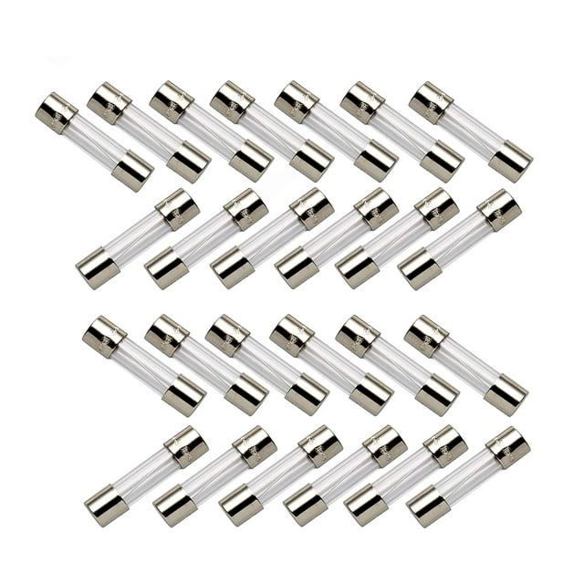 DealEnvy (25 Pack) C9, C7, G40 Christmas Light Replacement Fuses 5 amp