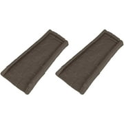DealNest 21.5 Inch Long by 10.75 Inch Wide Easy to Install Outdoor Decorative Poly Composite Downspout Splash Block Extension, Java (2 Pack)