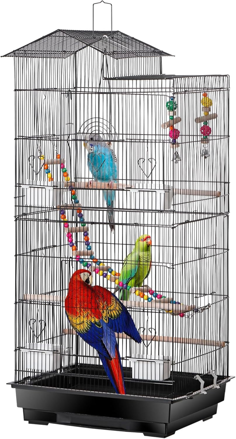 Photo inspiration: Fresh Look at Dealnest 39 Roof Top Parrot Bird Cage With Toys For