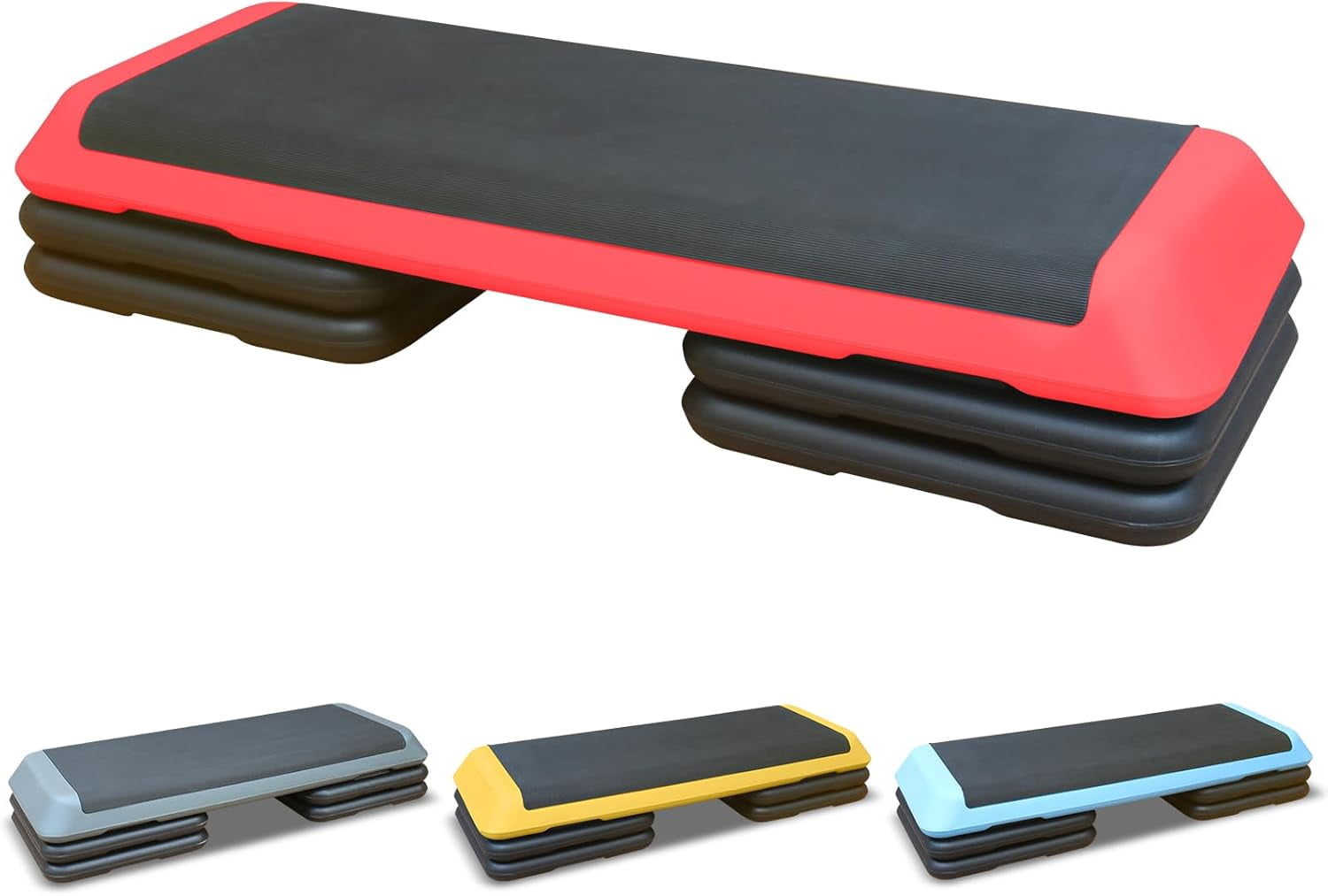 Step Platform Réglable Pour Cardio Et équilibre – 2 Hauteurs, Capacité 300 Lbs, Vert Néon, Polypropylène