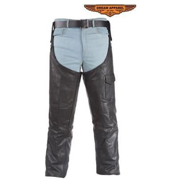 Dealer Leather Mens Leather Chaps - Extra Large