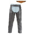 thumbnail image 1 of Dealer Leather C332-RC-8XL Mens Leather Chaps with Gathered Fitting - 8XL, 1 of 8