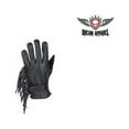 thumbnail image 1 of Dealer Leather GL2082-XS Womens Full Finger Leather Gloves with Stylish Fringes - Extra Small, 1 of 2