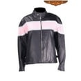 thumbnail image 1 of Dealer Leather LJ238-SS-S Womens Leather Racer Jacket - Small, 1 of 5