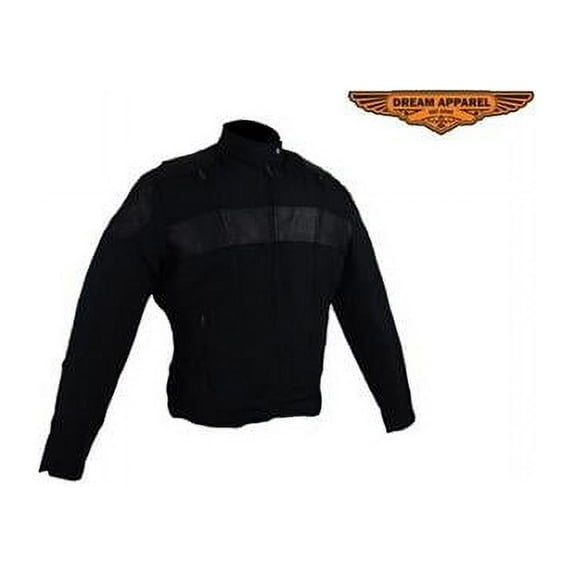 Dealer Leather Womens Textile & Leather Racer Jacket - Medium