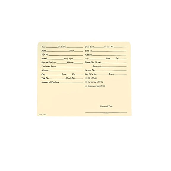 SSWBasics Deal Jacket Dealer Record Envelopes - 9 x 11 3/4 in - 100 Pack