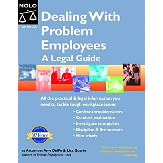 Pre-Owned Dealing with Problem Employees: A Legal Guide (Paperback) 0873379683 9780873379687