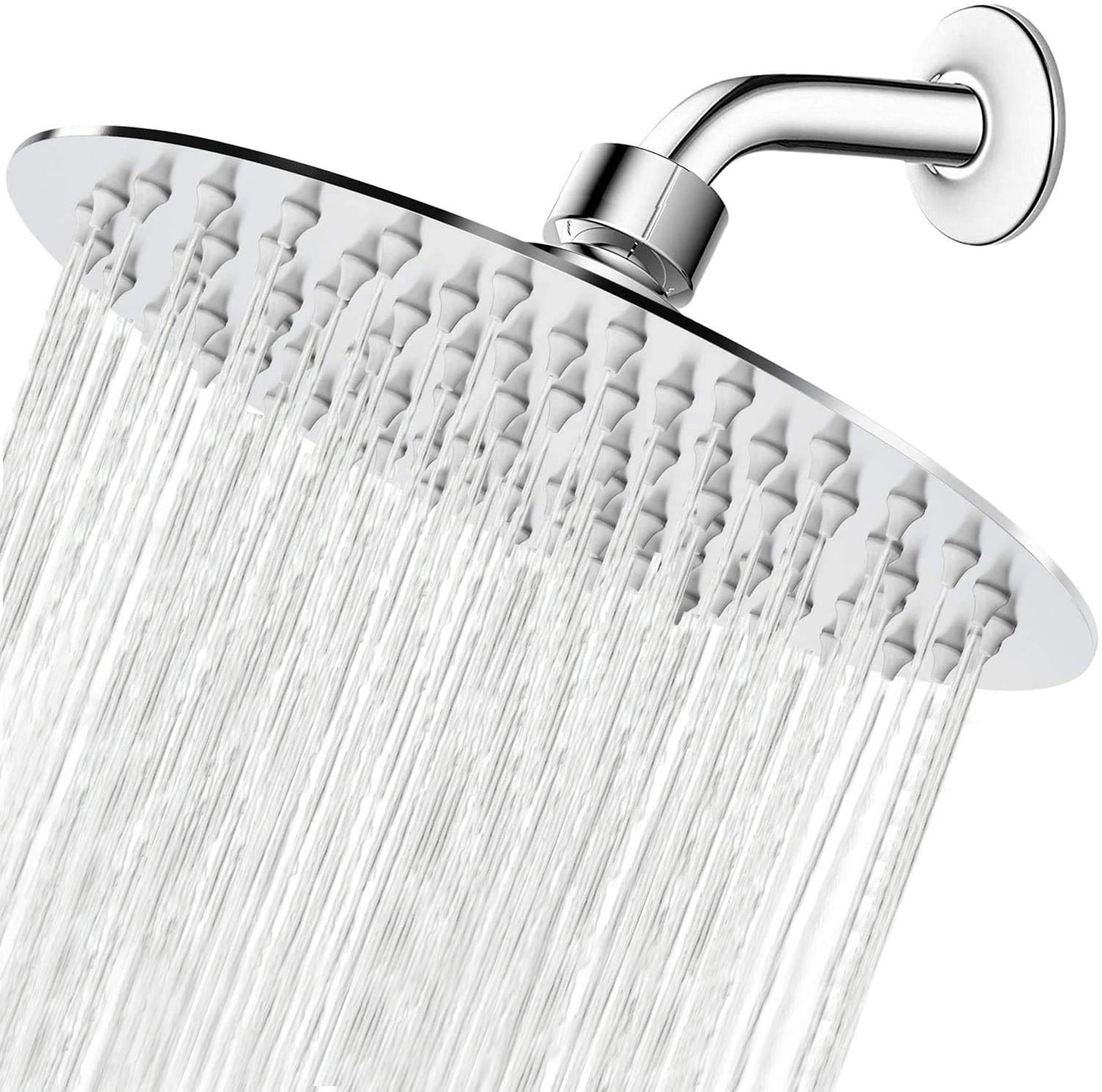 Deally 8 Inch Round Rainfall Shower Head – High Pressure Stainless ...