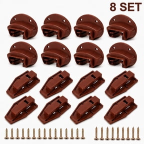 Deally 8 Set Drawer Slide Repair Kit Compatible with Kenlin Rite-Trak II 168, Vaughan Bassett, and Legacy Dresser Drawer Slides,Replacement Dresser Drawer Slides Repair Kit with Roller