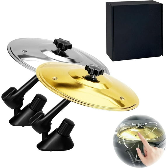 Deally  Mini Car Cymbal Air Vent Clip - Fun Musical Dashboard Decor for Car Lovers, Universal Fit for Most Vehicles