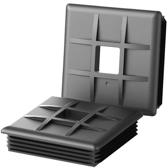 Deally RV Bumper End Cap 2 Pack, 4 PE Camper Bumper End Cap, Easy to Install and Remove, Ideal RV Parts and Accessories