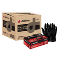 thumbnail image 1 of Dealmed Nitrile Exam Gloves, Black – 100 Count Disposable, Non-Irritating, Latex Free, Multi-Purpose for First Aid and Medical Facilities (Small, Case of 10), 1 of 10