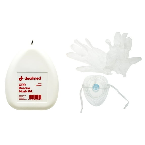 Dealmed CPR Rescue Pocket Mask Kit in Hard Case (1 Count)