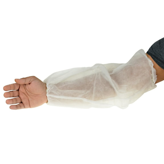 Dealmed Disposable BP Cuff Barrier Sleeve | Disposable Cuff with Elastic Ends for Secure Arm Cover |White | Case of 500