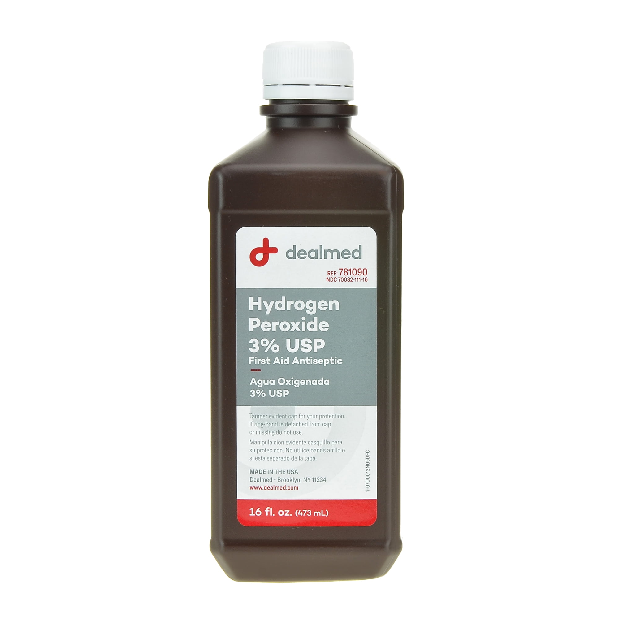 Dealmed Hydrogen Peroxide, 3% 16 oz, Ea.