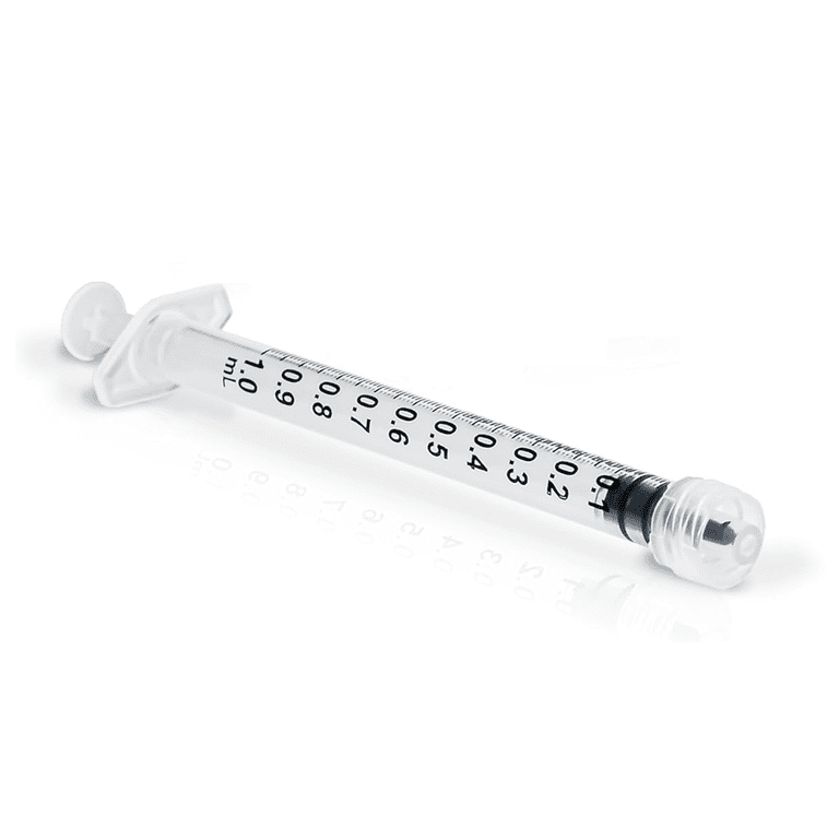 Dealmed Luer Lock Syringes, 1mL Disposable Syringe without Needle, Sterile, Single-Use (1 per Pouch)
