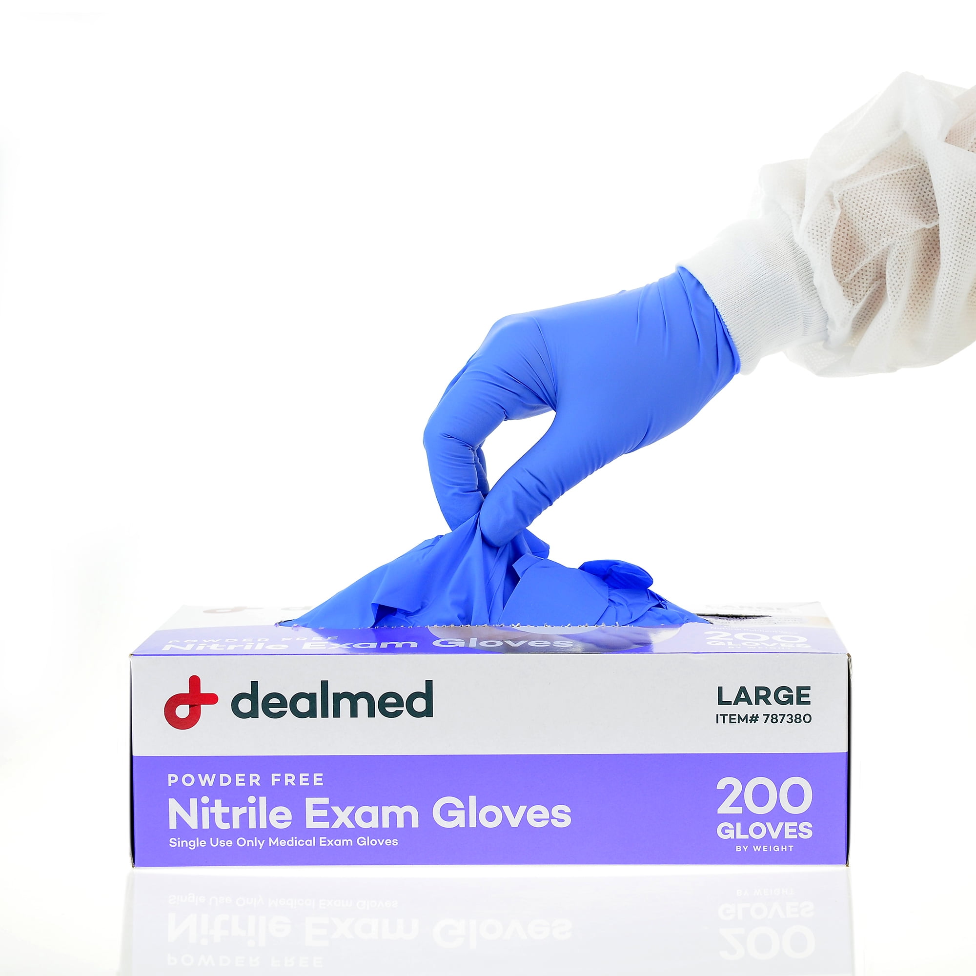 Dealmed Nitrile Medical Grade Exam Gloves Disposable Gloves for