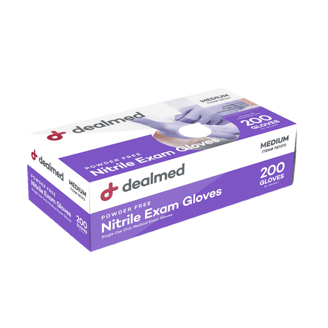 Dealmed Nitrile Medical Grade Exam Gloves Disposable Gloves for