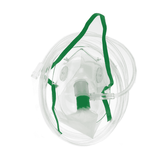 Dealmed Pediatric Non-Rebreather Oxygen Mask with Adjustable Nose Clip, Clear Finish, Suitable for Kids, EMTs, Hospitals, and First Aid Kits (1 Count)