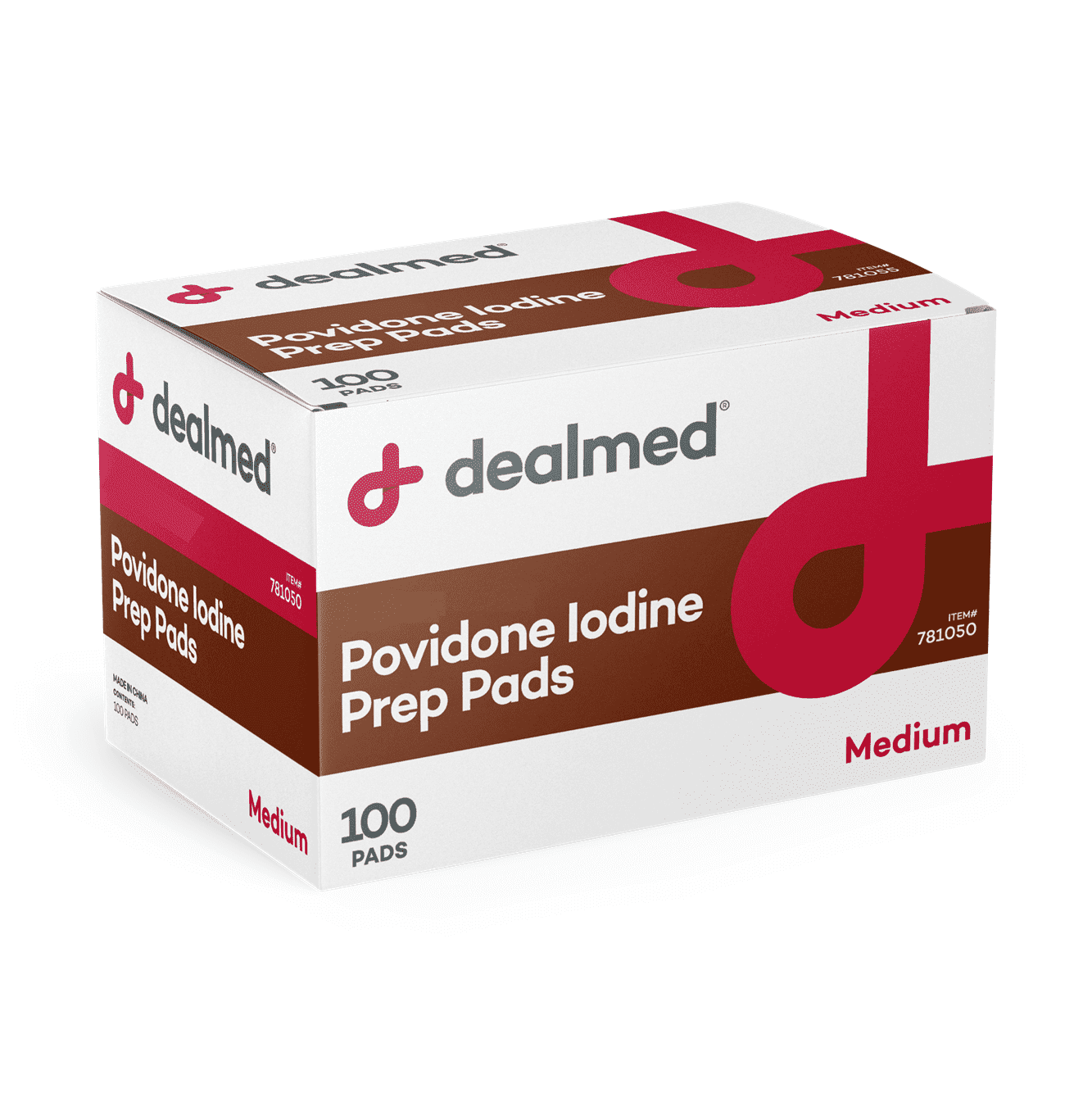 Dealmed Povidone Iodine Prep Pad 10% - Individually Sealed Packets ...