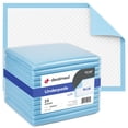 thumbnail image 1 of Dealmed Premium Absorbency Disposable Medical Underpads, 2-Ply Tissue Fill, 23" x 36”, Blue, 25 Count (1 Pack), 1 of 7