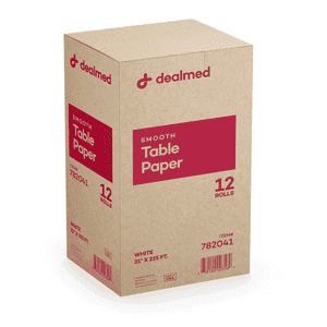 Dealmed Exam Table Paper - 21" X 225' Paper Table Cover, 1 Roll of Medical Exam Table Paper, Ideal for Doctor's Offices, Medical Facilities, Patternmaking, Tracing and More