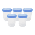 thumbnail image 1 of Dealmed Specimen Container with Screw on Leak Resistant Lid | Sterile Single Use Cup with Tamper Evident Seal | 4 oz. (5 Count), 1 of 8