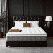 Dealnight 14 inch Queen Size Mattress in a Box, Firm Hybrid Cooling Gel Memory Foam with Individually Pocket Coils, Back Pain Relief and Pressure Relief