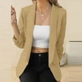 thumbnail image 1 of Dealovy Blazers for Women Long Sleeve Slim Fitted Cardigan Work Office Suit Fall Trendy Blazer, 1 of 2