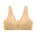 thumbnail image 1 of Dealovy Bras for Older Women Front Closure Full Coverage Comfortable Bra No Underwire Plus Size Bras, 1 of 4