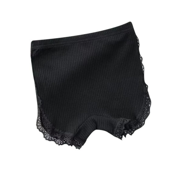 Dealovy Girls Bike Shorts High Waisted Underwear Stretchy Comfy Cotton Undershorts Solid Color