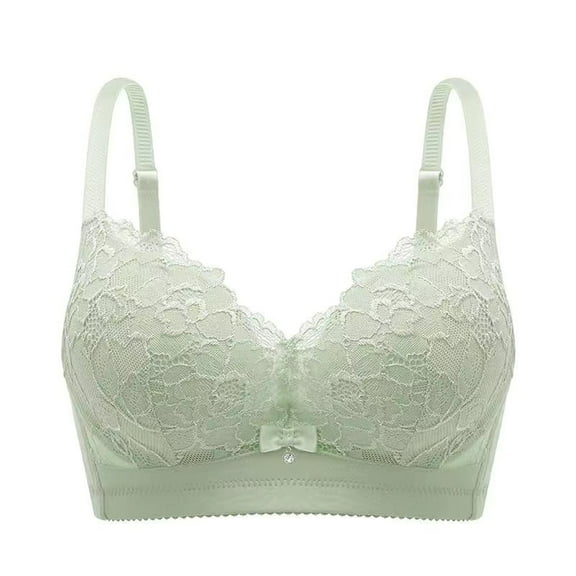 Dealovy Lace Bras for Women Full Coverage Breathable Stretchy Strap No Underwire Soft Everyday Bras