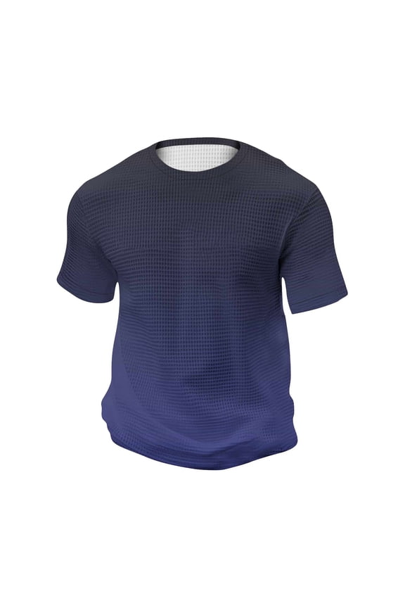 Mens Plus Size T-Shirts Short Sleeve Crew Neck Casual Homewear Color Changing Shirts for Men S-5XL
