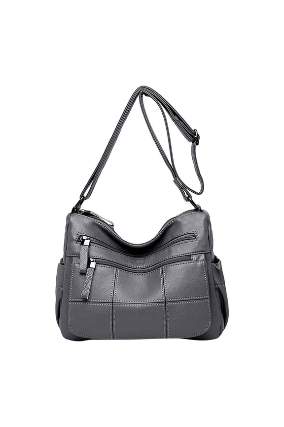 New One Shoulder Crossbody Bag, Leather Large Capacity Multi Compartment for Women Top Handle Satchel Purse Oversized Shoulder Handbag Hobo Bags