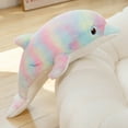 thumbnail image 1 of Plush Toy Cute Colorful Dolphin Doll, Colorful Dolphin Stuffed Animals Plush Pillow Super Soft Sea Animal Plush Toys Dolls for Boys Girls Sleeping Cushion Gift, 1 of 7