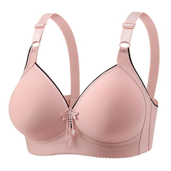 Dealovy Push up Bras for Women Plus Size Comfort Breathable Wirefree Bra Full Coverage Everyday Bras