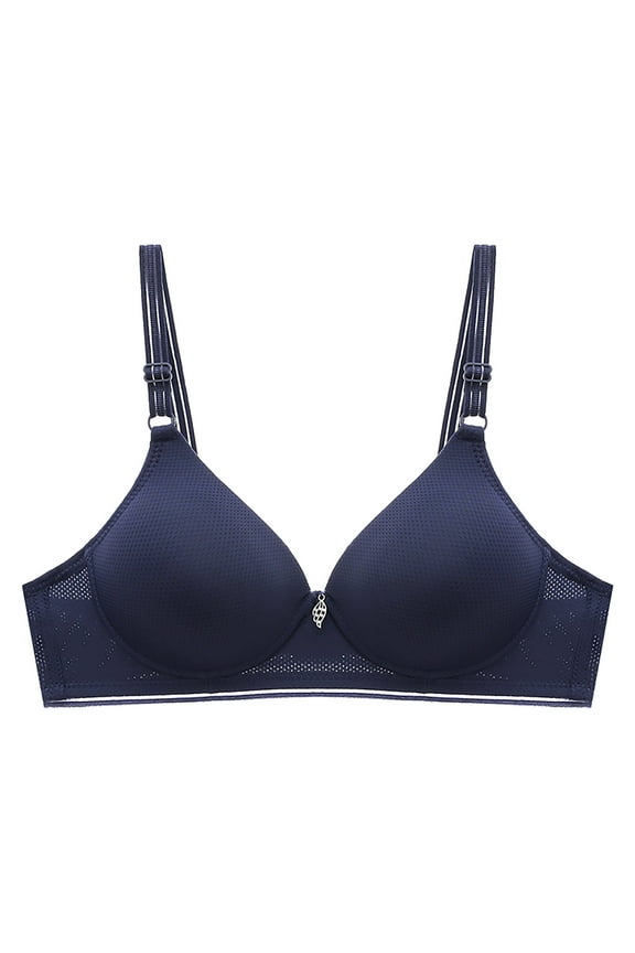 Push up Bras for Women Wirefree Thin Strap Underwear Brassiere Comfortable Everyday Bralette