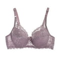 thumbnail image 1 of Dealovy Push up Bras for Women Wireless Lace Bras Adjustable Strap Cute Seamless Full Coverage Bras, 1 of 3