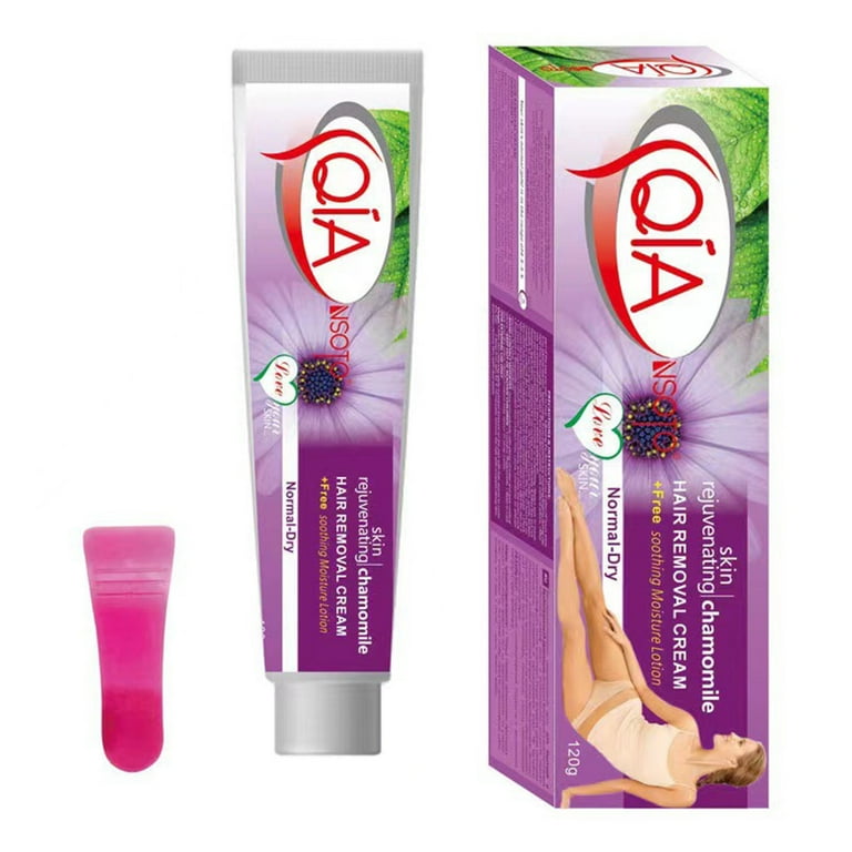 Dealovy Qia Hair Removal Cream Gentle Soothing Hair Removal For Men and Women Whitening Hair Removal Cream 120g Armpit Leg Hand Gentle Hair