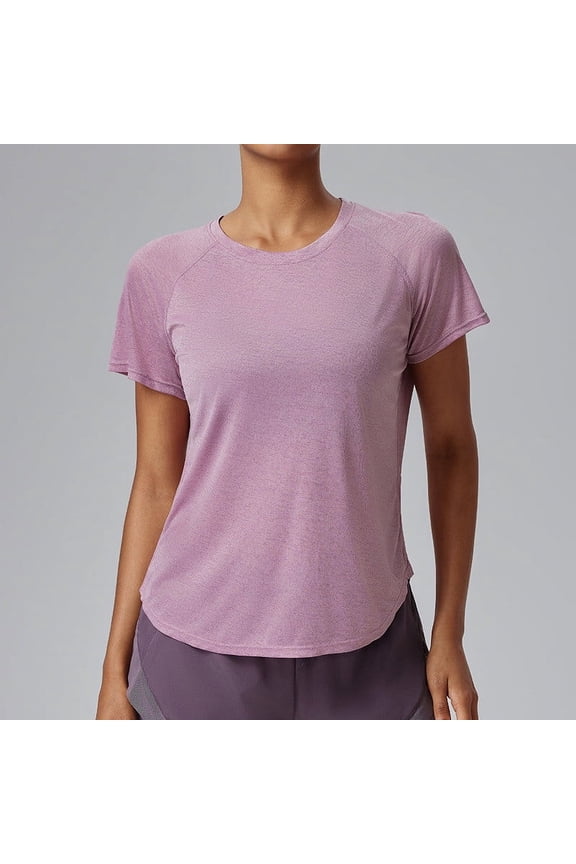 Running Tops for Women Mesh Breathable Workout Tops Athletic Short Sleeve Fitting Tee Shirts
