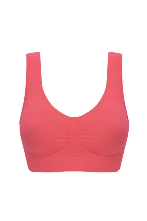 Seamless Sorts Bras for Women Pads Seamless Full Coverage Workout Running Athletic Yoga Bras