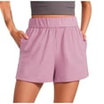 thumbnail image 1 of Dealovy Shorts for Women High Waisted Wide Leg Lounge Shorts Ribbed Knit Comfy Casual Summer Shorts with Pockets, 1 of 7