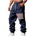 thumbnail image 1 of Dealovy Sweatpants for Men Drawstring Elastic Waist Fleece Loose Trousers Outdoor Workout Basketball Pants with Pockets, 1 of 8