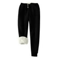 thumbnail image 1 of Dealovy Sweatpants for Women Winter Warm Fleece Lined Drawstring High Waisted Casual Joggers with Pockets, 1 of 6