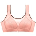 thumbnail image 1 of Dealovy T- Shirt Bras for Women Wireless Mesh Full Coverage Breathable Wide Strap Push up Everyday Bras, 1 of 3