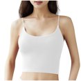 thumbnail image 1 of Dealovy Tank Top for Women Spaghetti Strap Camisole Top with Built in Bra Sleeveless Seamless Cropped Bralettes, 1 of 4